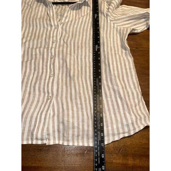 TOMMY BAHAMA Linen Striped Button Down Shirt - Picture 6 of 6